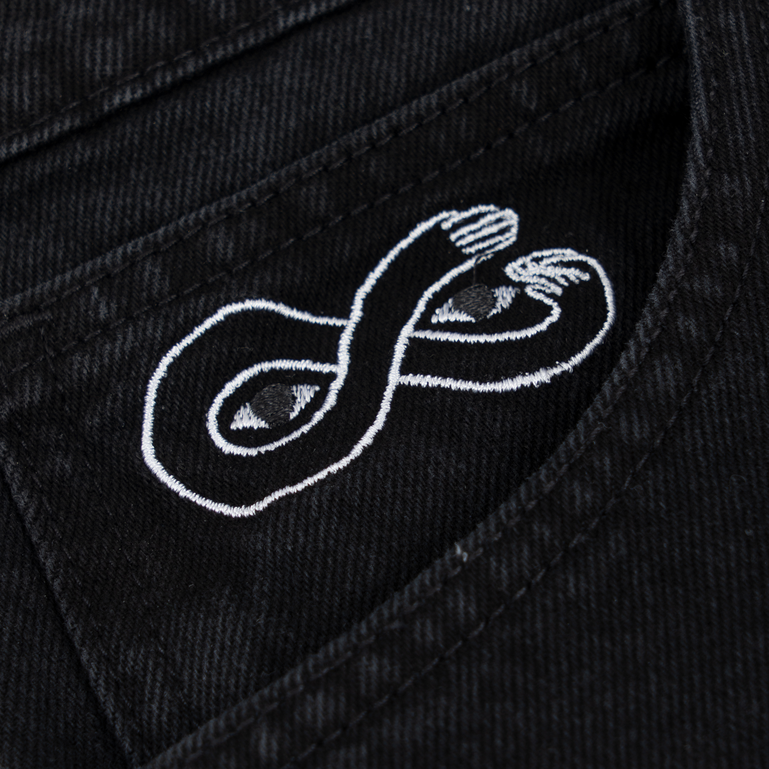 MAGENTA OG PANTS DENIM BLACK  - Tôpette Skateboards & Lifestyle